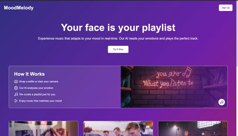 Emotion Based Music Player